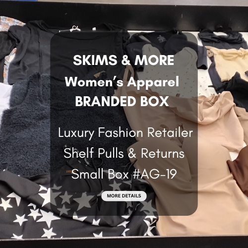 SKIMS & MORE | Women's Assorted Apparel | BRANDED BOX | Shelf-Pulls/Returns | 25 Pieces | Small Box #AG-19