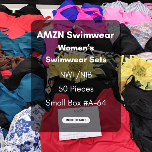 AMZN | Women's Assorted Swimwear Sets | NWT/NIB | 50 Pieces | Small Box #A-64
