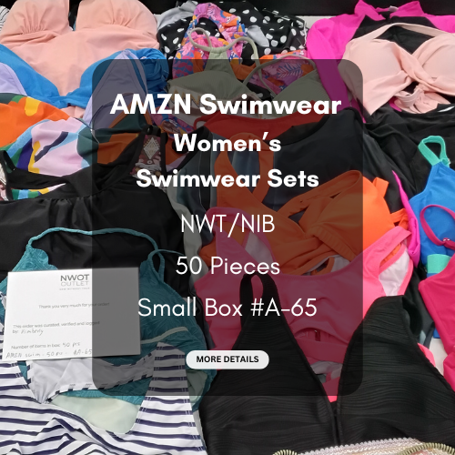 AMZN | Women's Assorted Swimwear Sets | NWT/NIB | 50 Pieces | Small Box #A-65