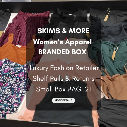 SKIMS & MORE | Women's Assorted Apparel | BRANDED BOX | Shelf-Pulls/Returns | 25 Pieces | Small Box #AG-21