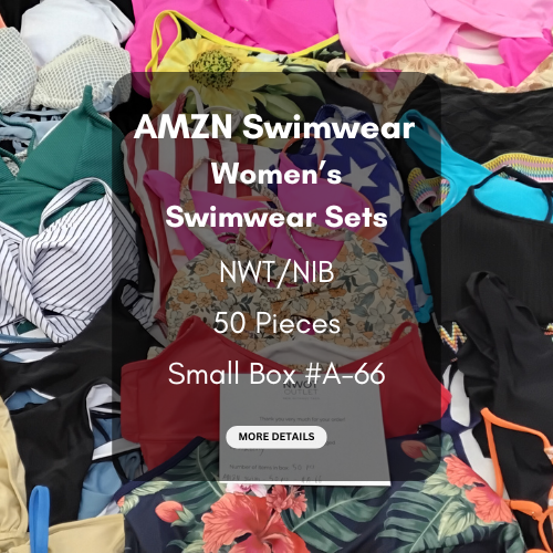AMZN | Women's Assorted Swimwear Sets | NWT/NIB | 50 Pieces | Small Box #A-66