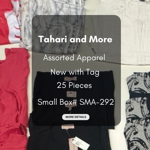 Tahari and more | Assorted  Apparel | 25 Pieces | New with Tag |Small box #SMA-292