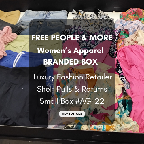 FREE PEOPLE & MORE | Women's Assorted Apparel | BRANDED BOX | Shelf-Pulls/Returns | 25 Pieces | Small Box #AG-22