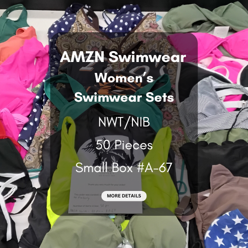 AMZN | Women's Assorted Swimwear Sets | NWT/NIB | 50 Pieces | Small Box #A-67