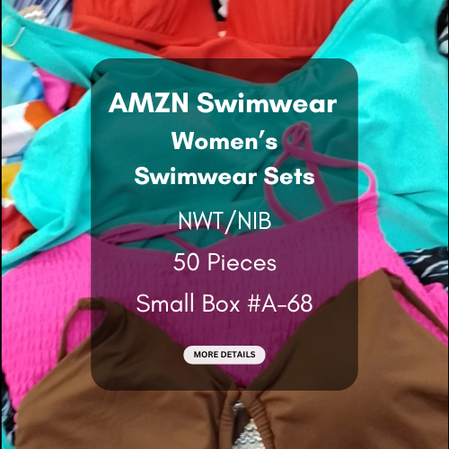 AMZN | Women's Assorted Swimwear Sets | NWT/NIB | 50 Pieces | Small Box #A-68
