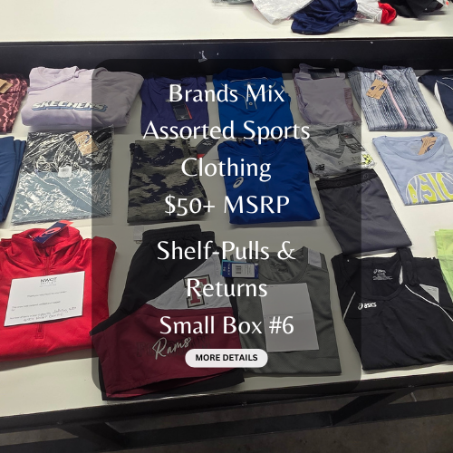 Brands Mix | Assorted Sports Clothing | $50+ MSRP | Shelf Pulls & Returns | 25 Pieces | Small Box #6