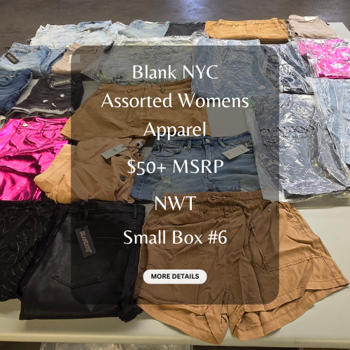 Blank NYC | Assorted Womens Apparel | $50+ MSRP | NWT | 25 Pieces | Small Box #6