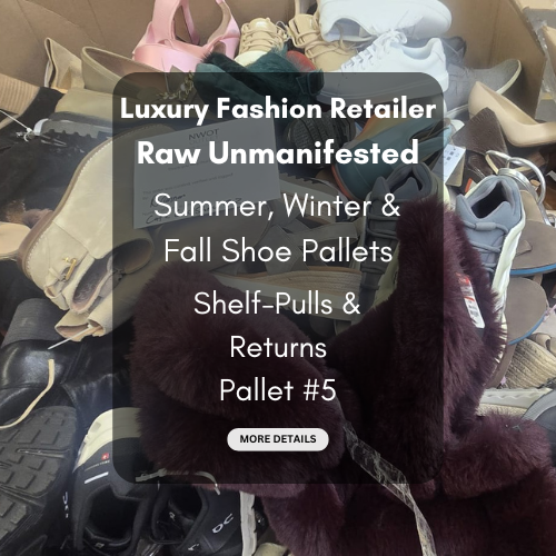 Luxury Fashion Retailer | Summer/Fall/Winter Shoe Pallets | NWOT & Returns | RAW UNMANIFESTED | Pallet #5