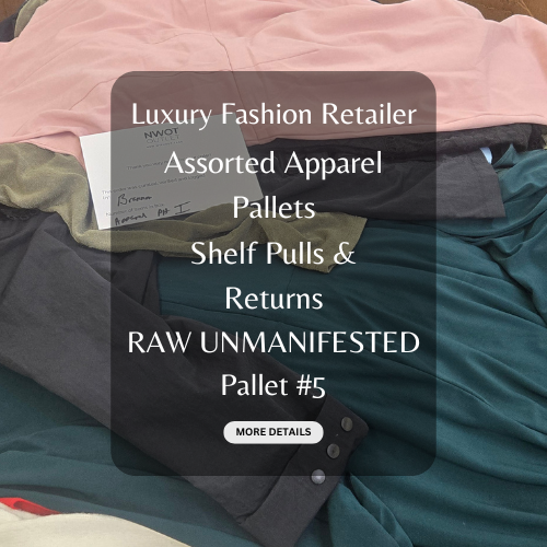 Luxury Fashion Retailer | Assorted Apparel Pallets | Shelf Pulls & Returns | RAW UNMANIFESTED | Pallet #5