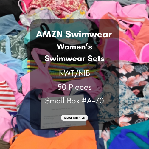 AMZN | Women's Assorted Swimwear Sets | NWT/NIB | 50 Pieces | Small Box #A-70
