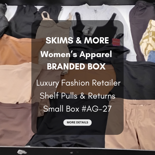SKIMS & MORE | Women's Assorted Apparel | BRANDED BOX | Shelf-Pulls/Returns | 25 Pieces | Small Box #AG-27