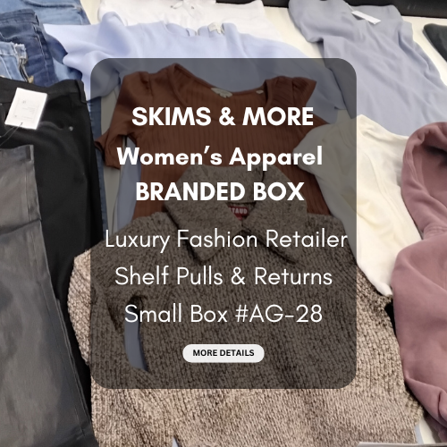 SKIMS & MORE | Women's Assorted Apparel | BRANDED BOX | Shelf-Pulls/Returns | 25 Pieces | Small Box #AG-28