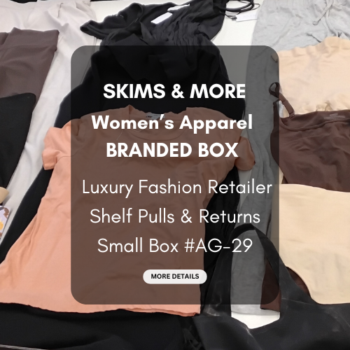 SKIMS & MORE | Women's Assorted Apparel | BRANDED BOX | Shelf-Pulls/Returns | 25 Pieces | Small Box #AG-29