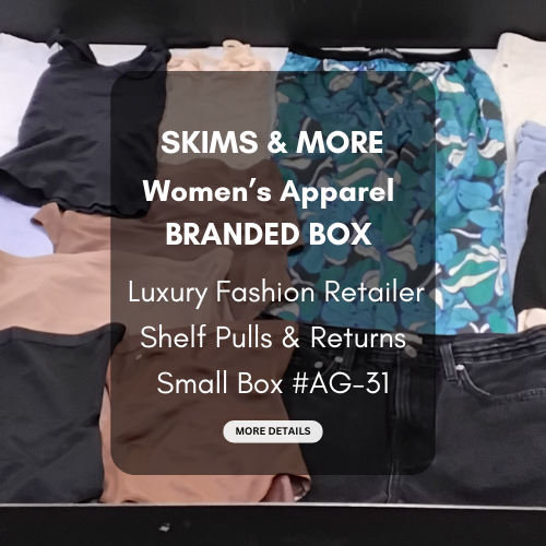 SKIMS & MORE | Women's Assorted Apparel | BRANDED BOX | Shelf-Pulls/Returns | 25 Pieces | Small Box #AG-31