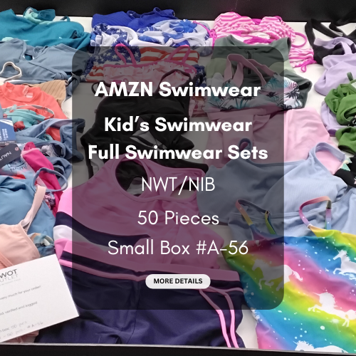 AMZN | Women's Assorted Swimwear Sets | NWT/NIB | SILVER Box | 50 Pieces | Small Box #A-56