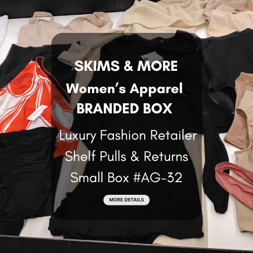 SKIMS & MORE | Women's Assorted Apparel | BRANDED BOX | Shelf-Pulls/Returns | 25 Pieces | Small Box #AG-32