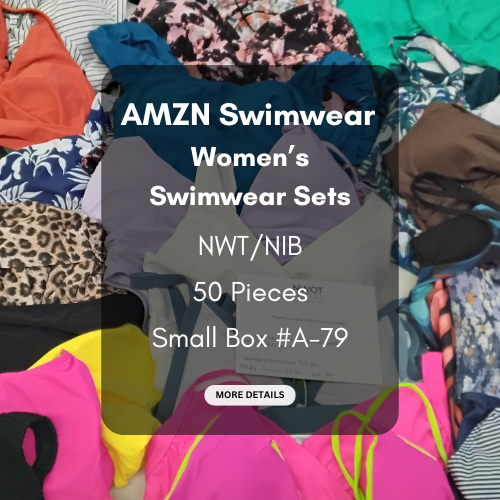 AMZN | Women's Assorted Swimwear Sets | NWT/NIB | 50 Pieces | Small Box #A-79