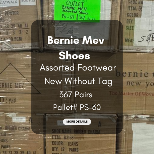 Bernie Mev Shoe Pallet | Assorted Footwear | New Without Tag | 367 Pairs | Pallet# PS-60