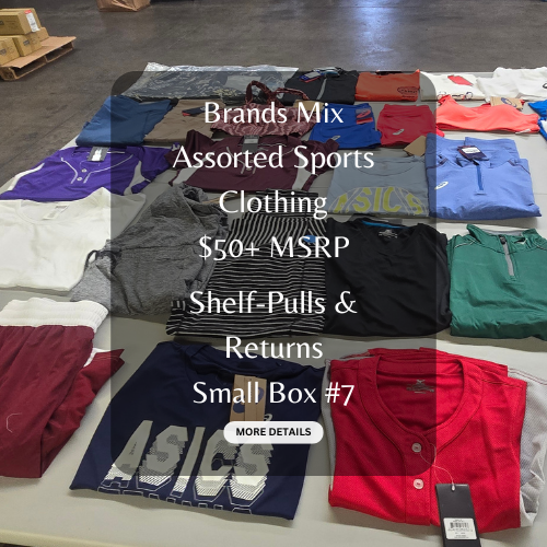 Brands Mix | Assorted Sports Clothing | $50+ MSRP | Shelf Pulls & Returns | 25 Pieces | Small Box #7