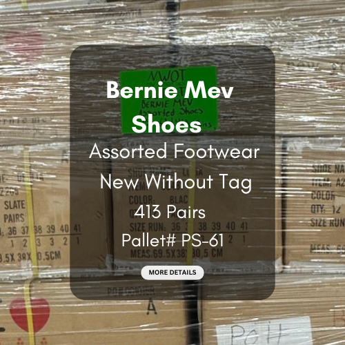 Bernie Mev Shoe Pallet | Assorted Footwear | New Without Tag |  413 Pairs | Pallet# PS-61