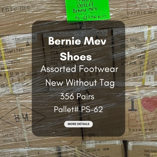 Bernie Mev Shoe Pallet | Assorted Footwear | New Without Tag | 356 Pairs | Pallet# PS-62
