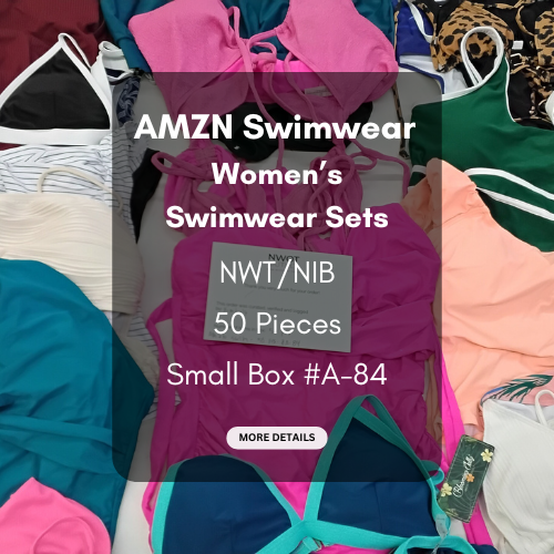 AMZN | Women's Assorted Swimwear Sets | NWT/NIB | 50 Pieces | Small Box #A-84