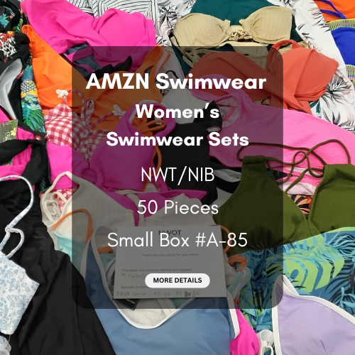AMZN | Women's Assorted Swimwear Sets | NWT/NIB | 50 Pieces | Small Box #A-85