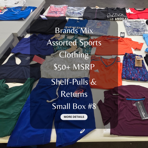 Brands Mix | Assorted Sports Clothing | $50+ MSRP | Shelf Pulls & Returns | 25 Pieces | Small Box #8