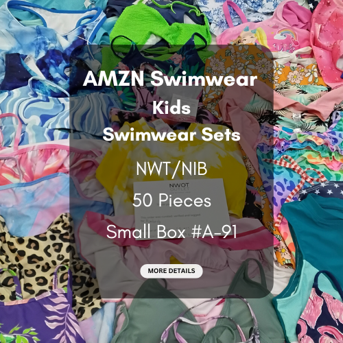 AMZN | Kids Assorted Swimwear Sets | NWT/NIB | 50 Pieces | Small Box #A-91