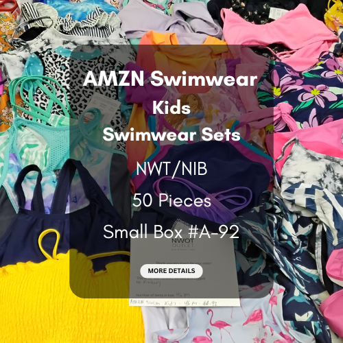 AMZN | Kids Assorted Swimwear Sets | NWT/NIB | 46 Pieces | Small Box #A-92