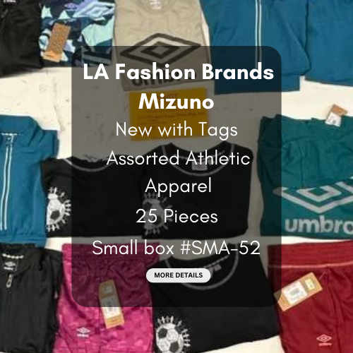 LA Brands | Mizuno | Assorted Athletic Apparel | 25 Pieces | Small Box #SMA-52