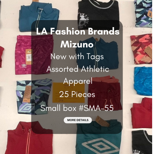 LA Brands | Mizuno | Assorted Athletic Apparel | 25 Pieces | Small Box #SMA-55