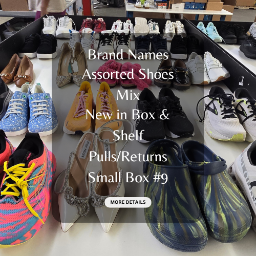 Brand Names | Assorted Shoes Mix | New in Box & Shelf Pulls/Returns | 25 Pieces | Small Box #9