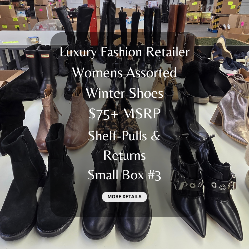 Luxury Fashion Retailer | Women's Assorted Winter Shoes | $75+ MSRP | Shelf Pulls & Returns | 25 Pairs | Small Box #3