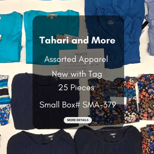 Tahari and more | Assorted  Apparel | 25 Pieces | New with Tag |Small box #SMA-379