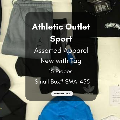 Athletic Outlet Sport | Assorted Athletic Apparel | 15 Pieces | Small Box #SMA-455