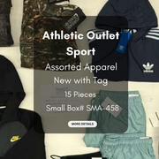 Athletic Outlet Sport | Assorted Athletic Apparel | 15 Pieces | Small Box #SMA-458