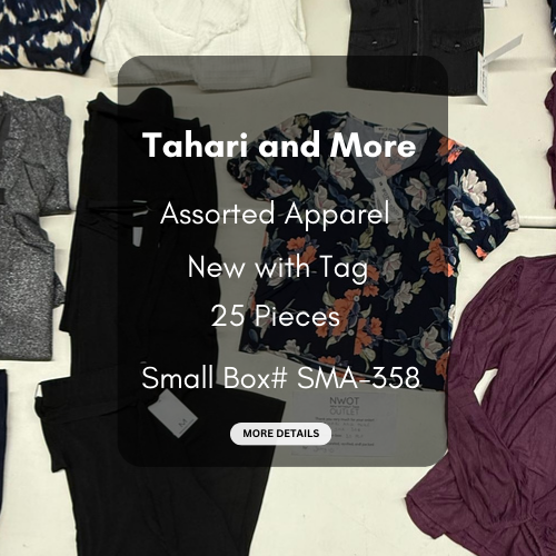 Tahari and more | Assorted  Apparel | 25 Pieces | New with Tag |Small box #SMA-358