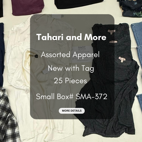Tahari and more | Assorted  Apparel | 25 Pieces | New with Tag |Small box #SMA-372