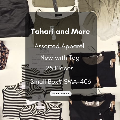 Tahari and more | Assorted  Apparel | 25 Pieces | New with Tag |Small box #SMA-406