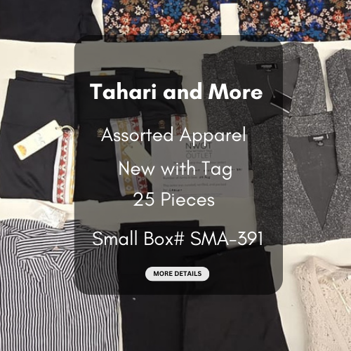 Tahari and more | Assorted  Apparel | 25 Pieces | New with Tag |Small box #SMA-391