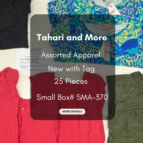 Tahari and more | Assorted  Apparel | 25 Pieces | New with Tag |Small box #SMA-370