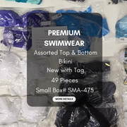 Premium Swimwear  | Assorted Bikini Tops and Bikini Bottoms | 49 Pieces | Small Box # SMA-475