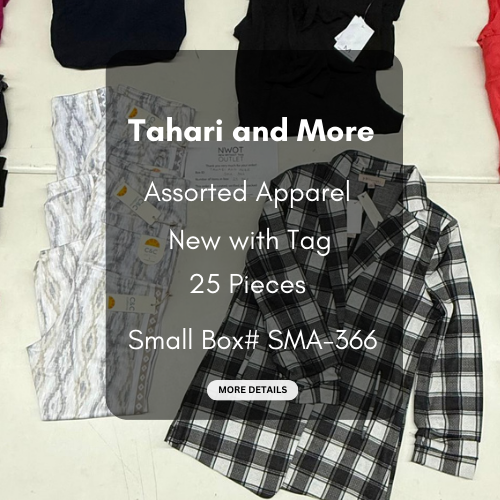 Tahari and more | Assorted  Apparel | 25 Pieces | New with Tag |Small box #SMA-366