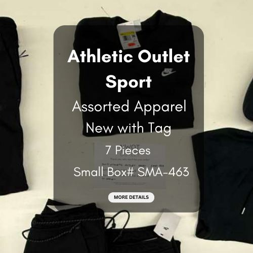 Athletic Outlet Sport | Assorted Athletic Apparel | 7 Pieces | Small Box #SMA-463