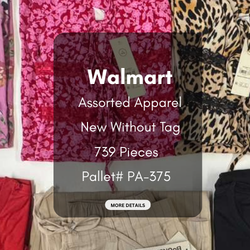 Walmart | Assorted Apparel | New Without Tag | 739 Pieces | Pallet #PA-375
