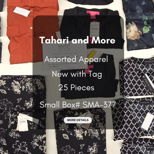 Tahari and more | Assorted  Apparel | 25 Pieces | New with Tag |Small box #SMA-377