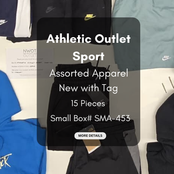 Athletic Outlet Sport | Assorted Athletic Apparel | 15 Pieces | Small Box #SMA-453