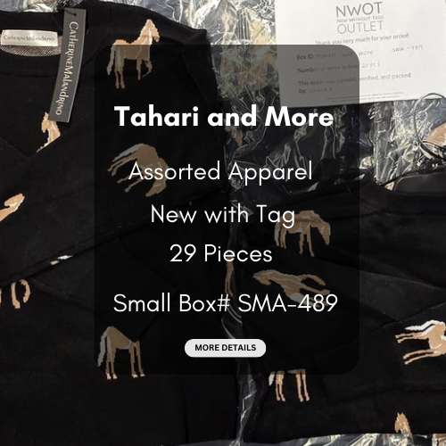 Tahari and more | Assorted  Apparel | 29 Pieces | New with Tag |Small box #SMA-489