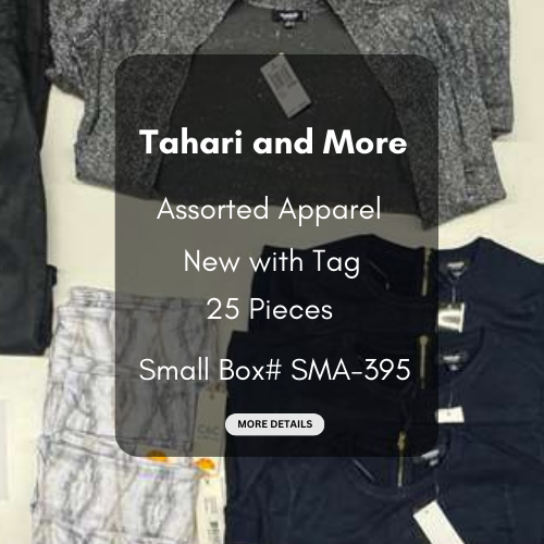 Tahari and more | Assorted  Apparel | 25 Pieces | New with Tag |Small box #SMA-395